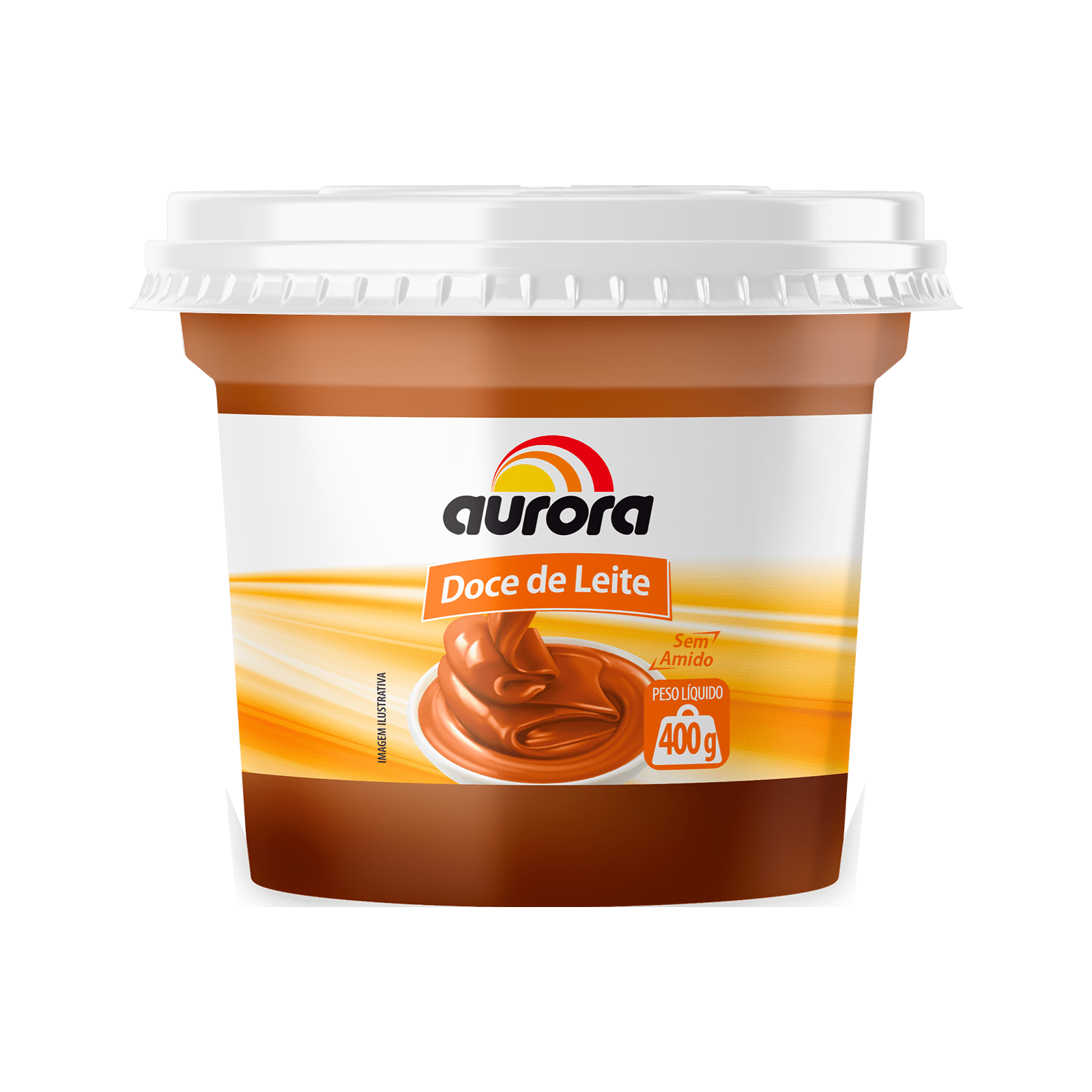 Doce de Leite Aurora 400g Aurora, a gente faz com gosto tudo que você gosta.