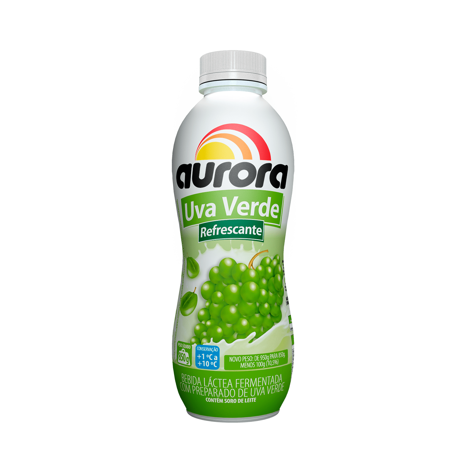 Bebida láctea uva verde Aurora 850 g