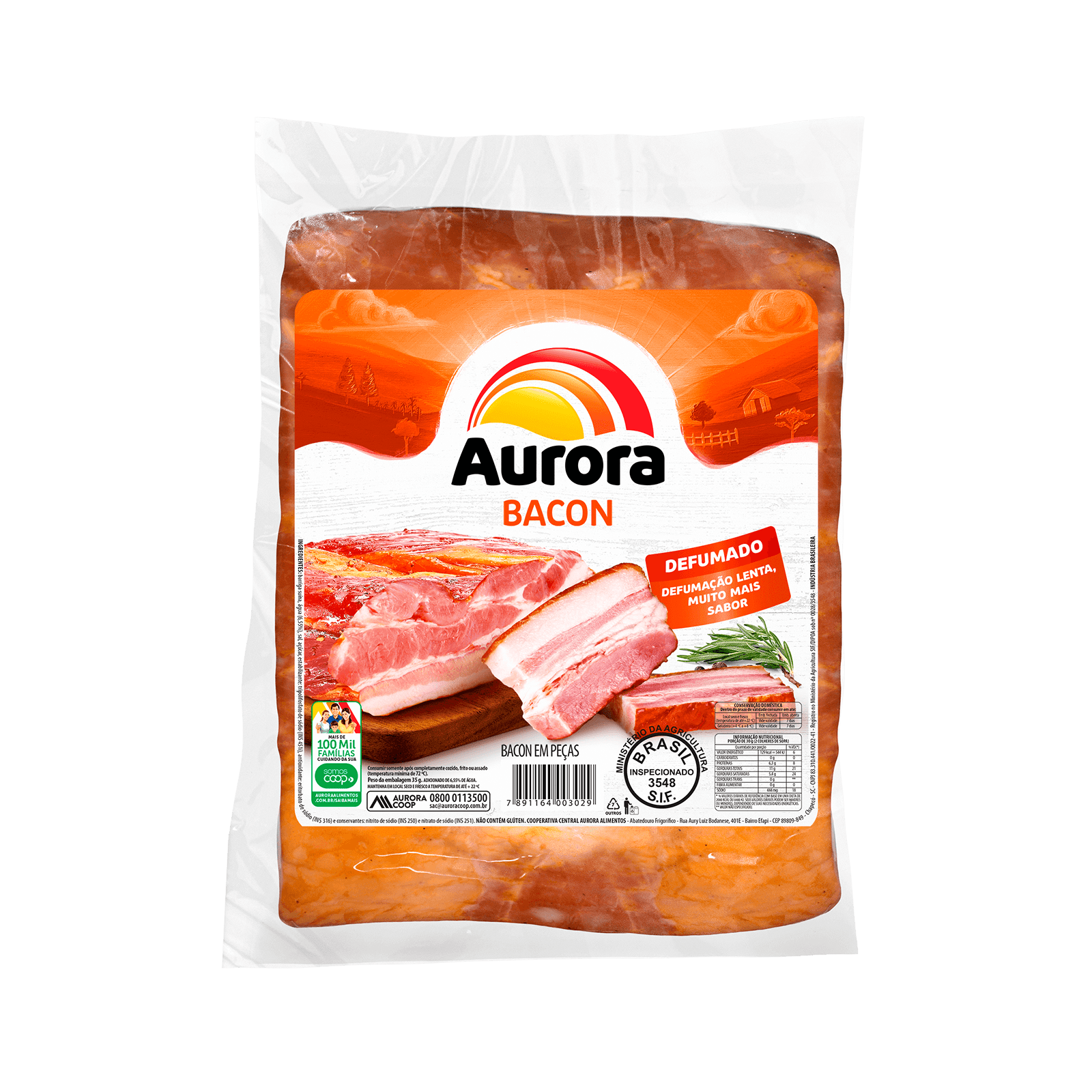 Bacon em peças Aurora
