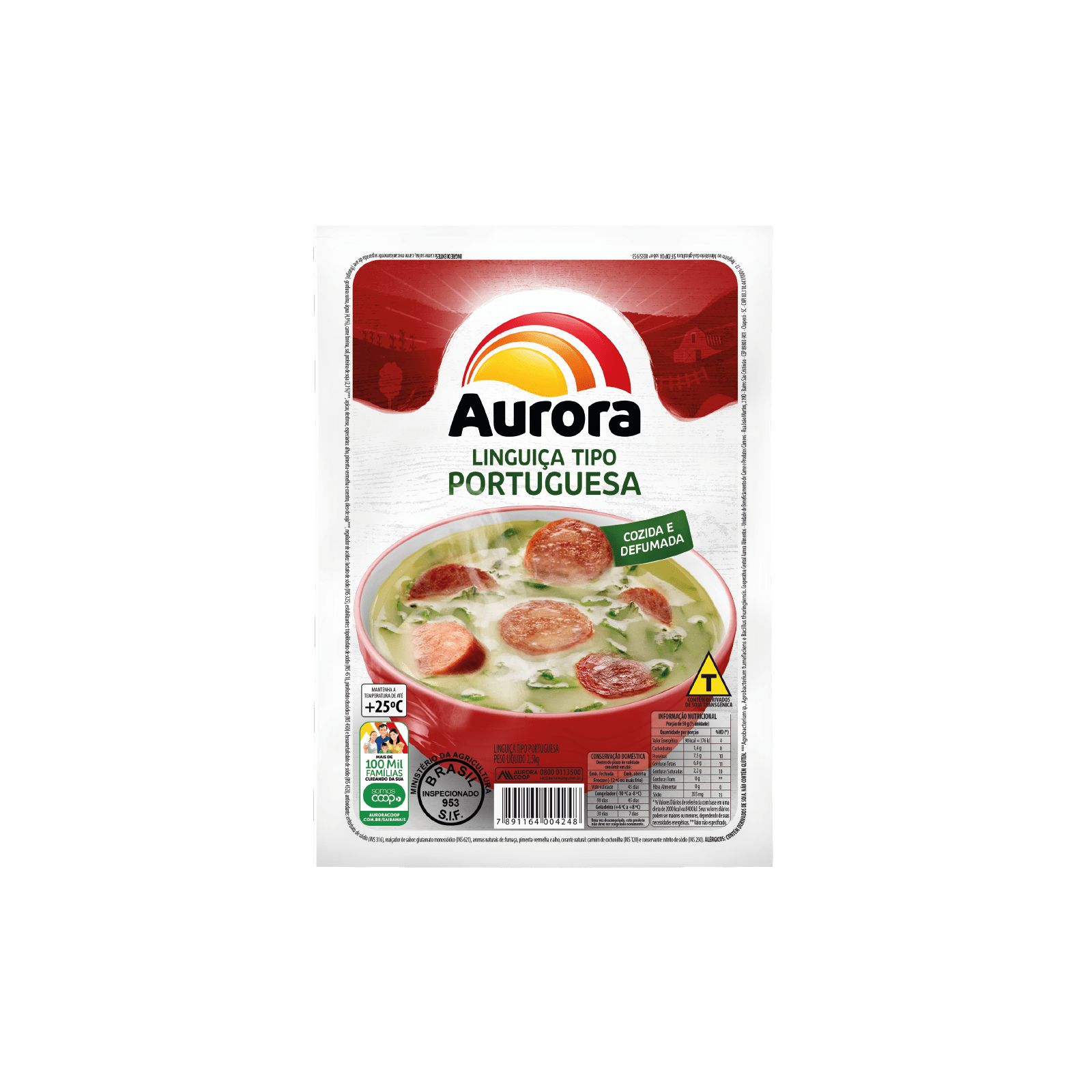 Linguiça Tipo Portuguesa Aurora 2.5 Kg