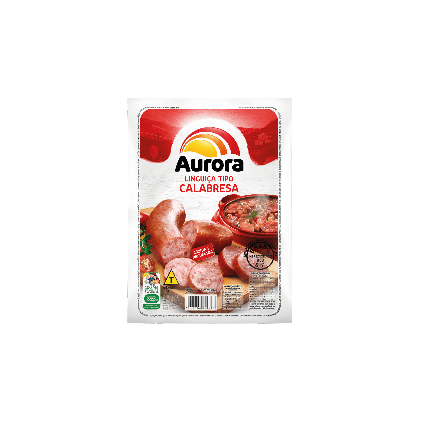 Linguiça Tipo Calabresa Aurora 2,5kg