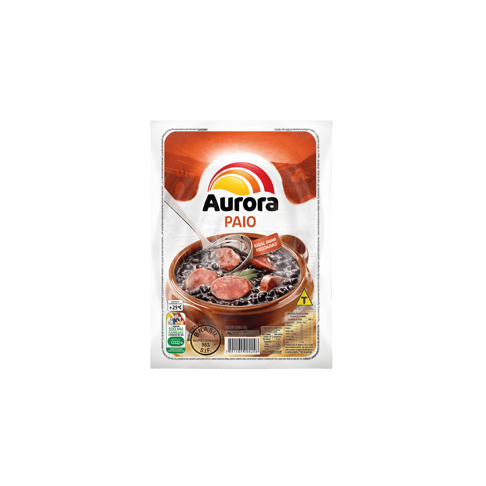 Linguiça Paio Aurora 400g