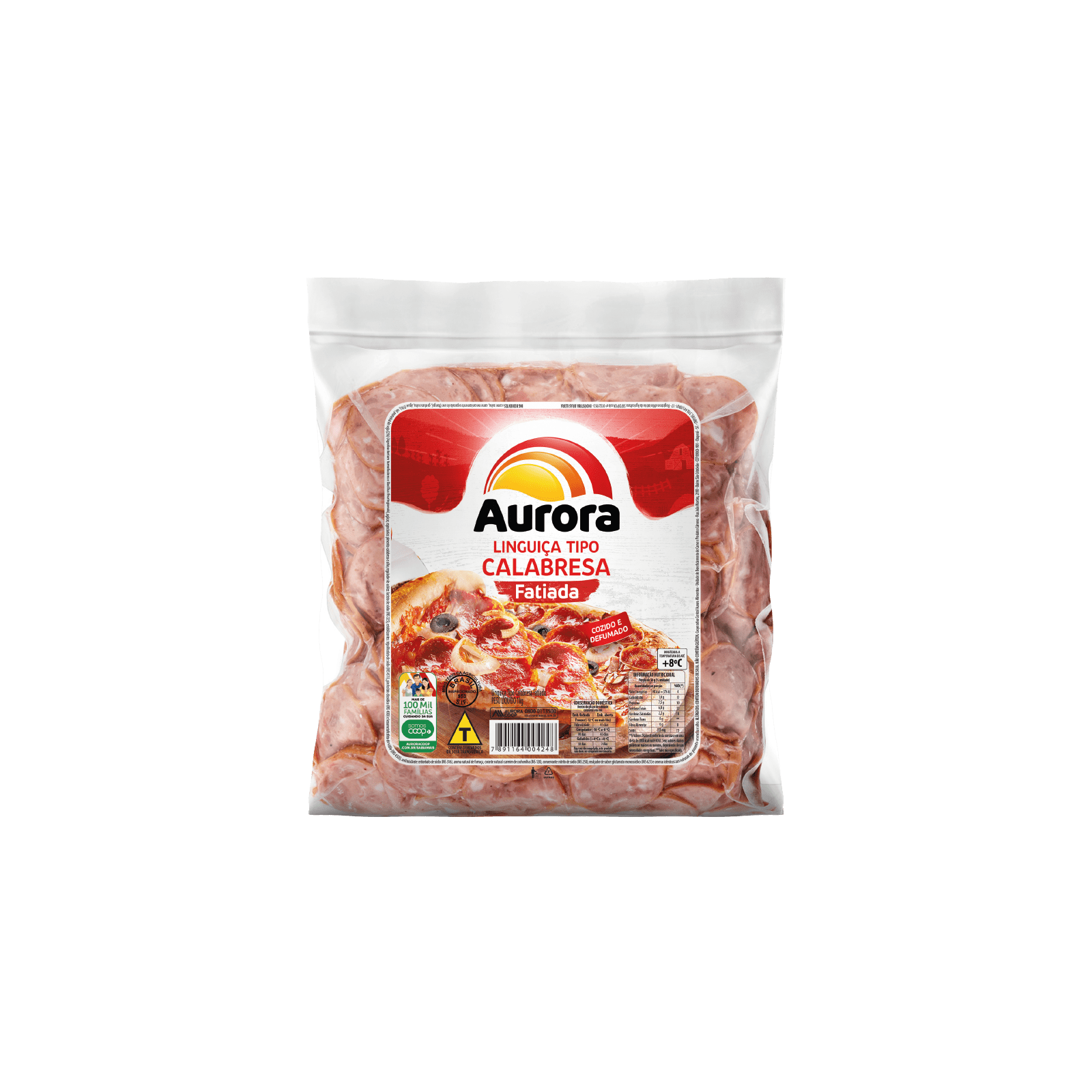 Calabresa Fatiada Aurora 1 Kg