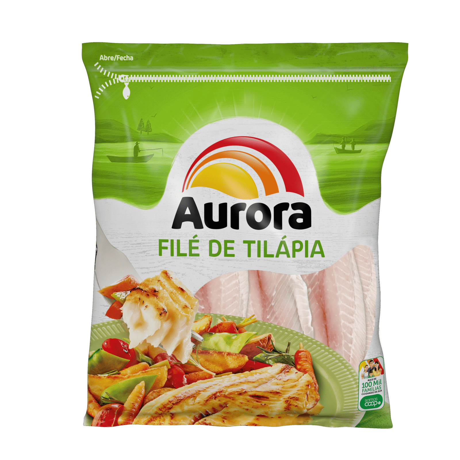 Filé de tilápia Aurora 800g