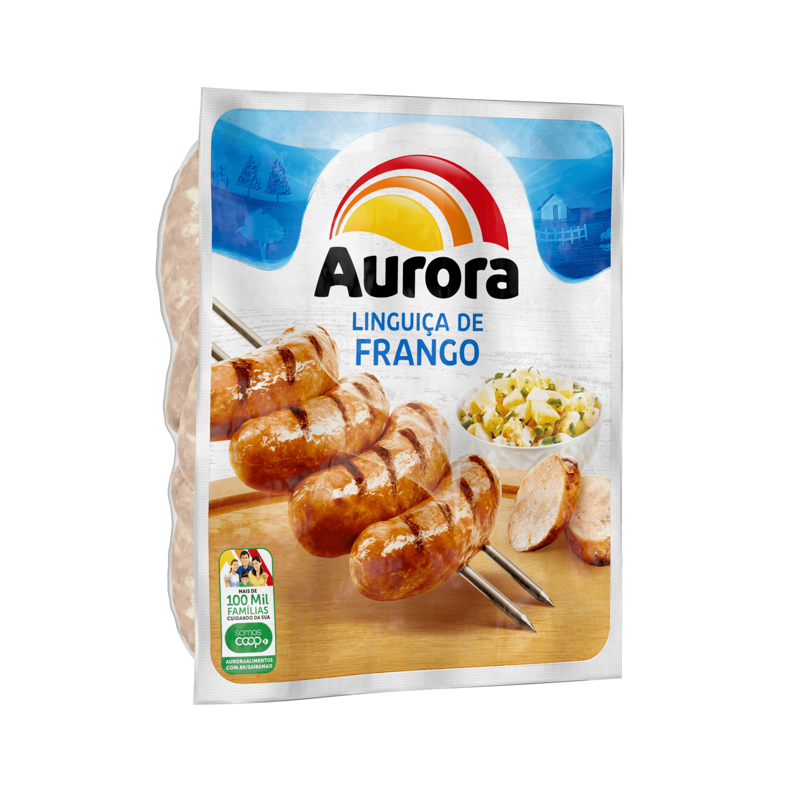 Linguiça de frango Aurora 800g  Aurora, a gente faz com gosto