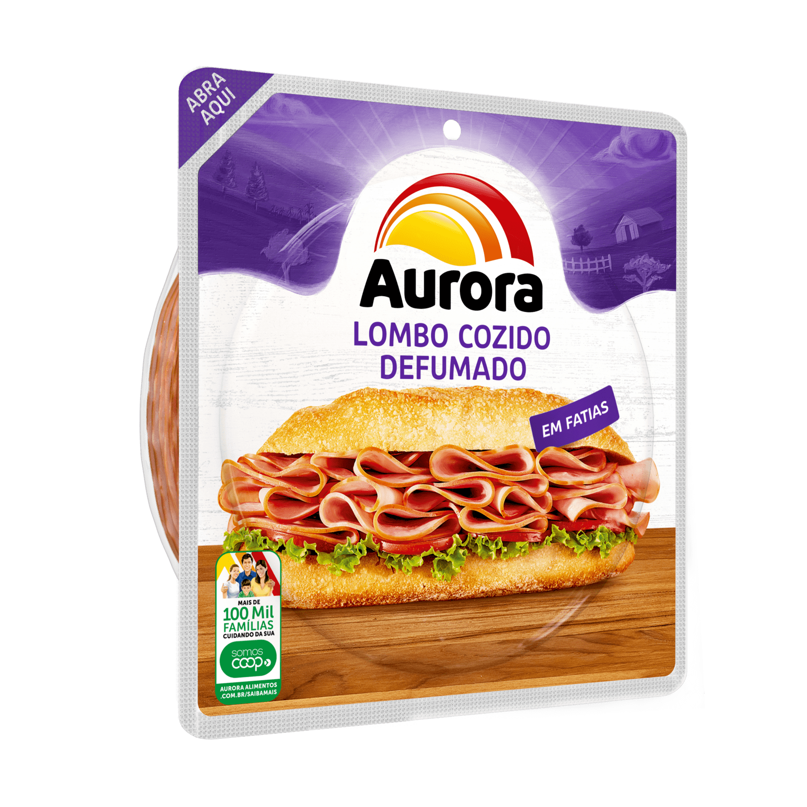 LOMBO COZIDO FATIADO AURORA 200G