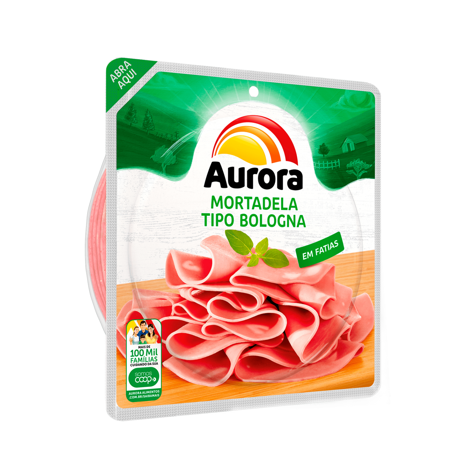 Mortadela Tipo Bologna Fatiada Aurora 180g Aurora, a gente faz com