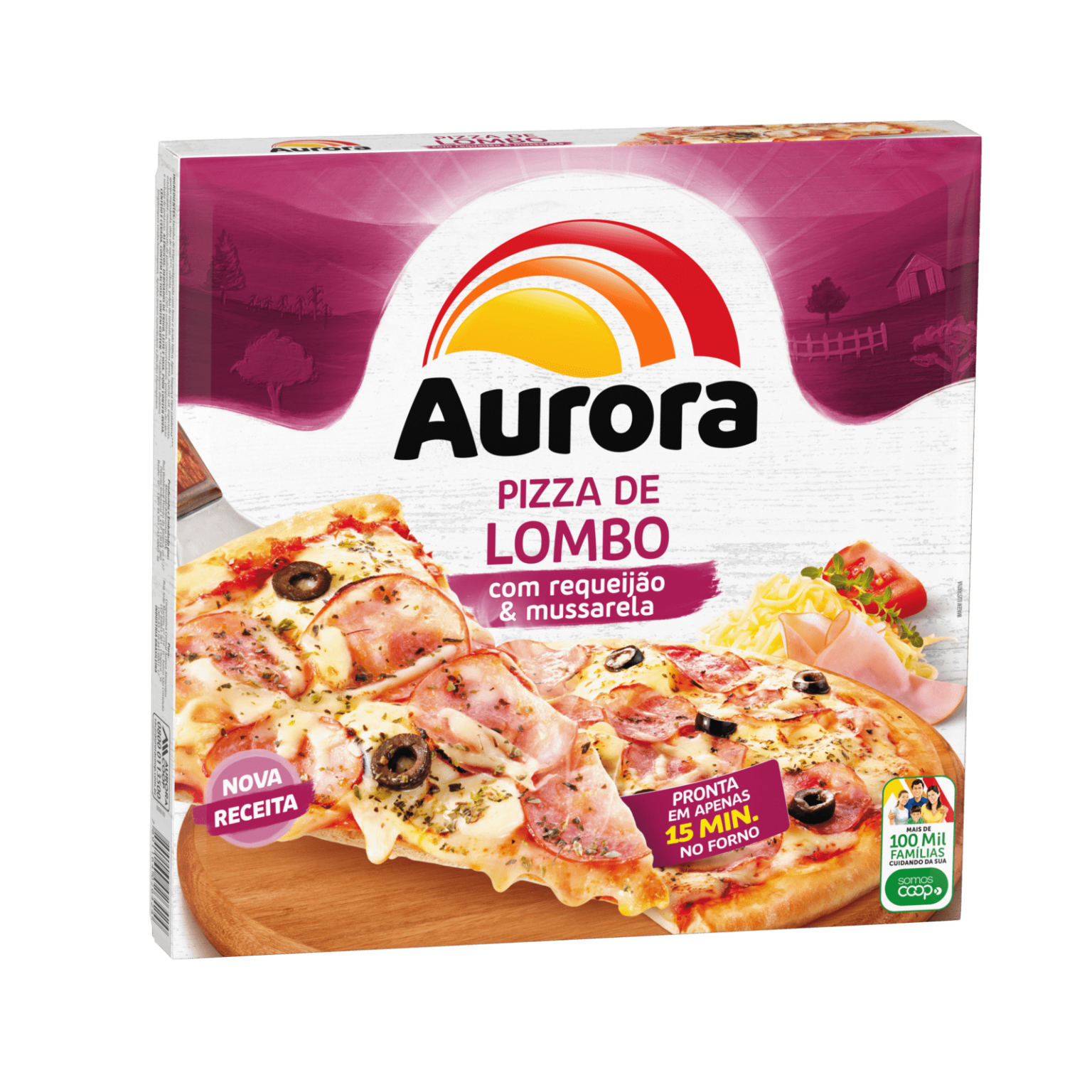 Pizza de Lombo com Requeijão e Mussarela Aurora 460g Aurora, a gente faz com gosto tudo que Pizza de Lombo com Requeijão e Mussarela Aurora 460g Aurora, a gente faz com gosto tudo que