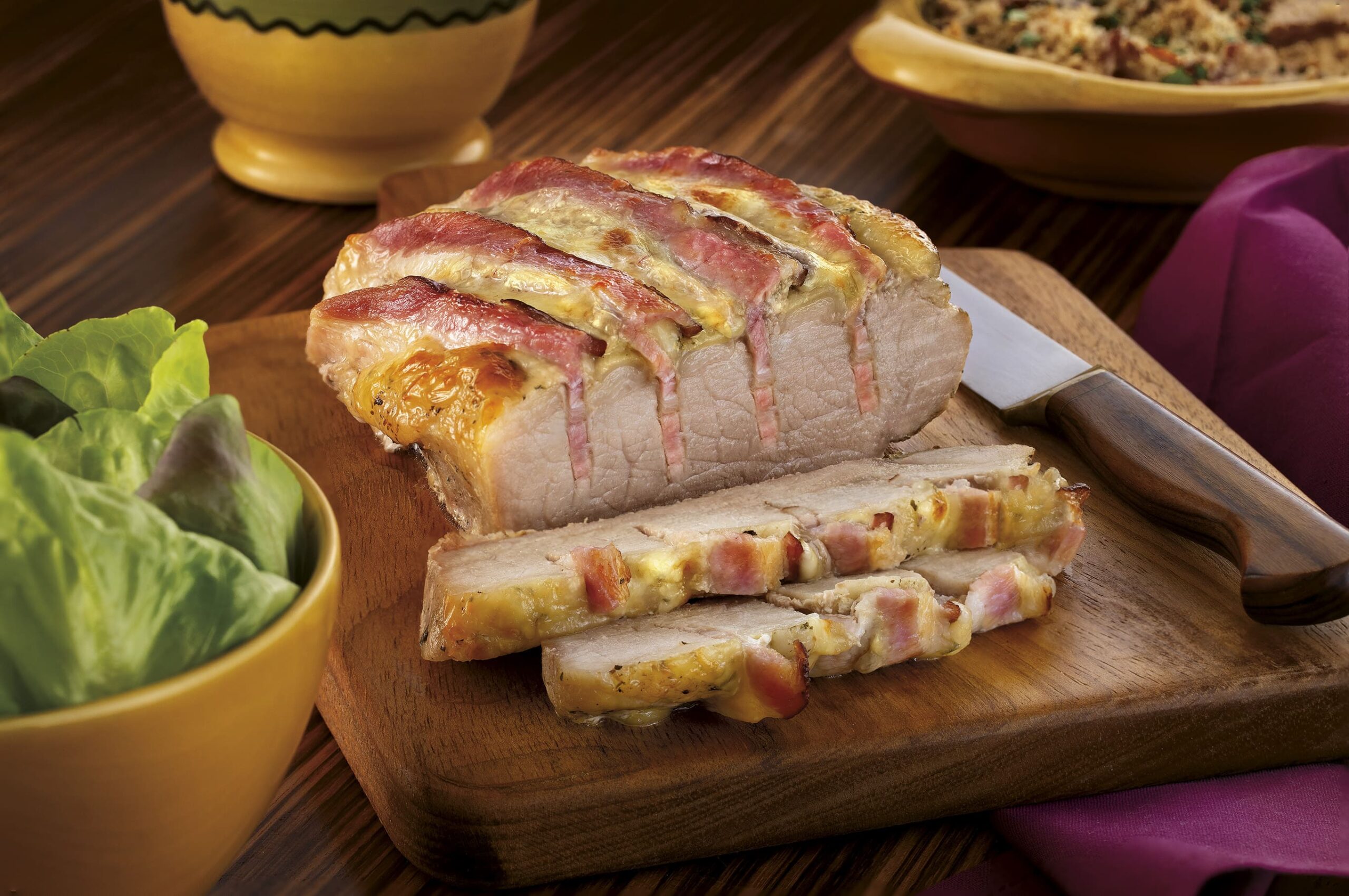 Picanha Manteiga e Ervas recheada com Mussarela e Bacon