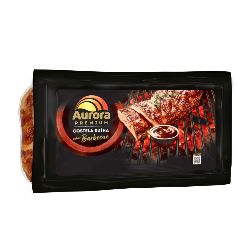 Costela Suína sabor Barbecue Aurora Premium Aurora, a gente faz com