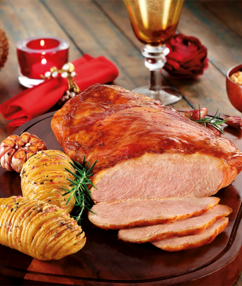 Pernil Temperado com Batatas Suecas