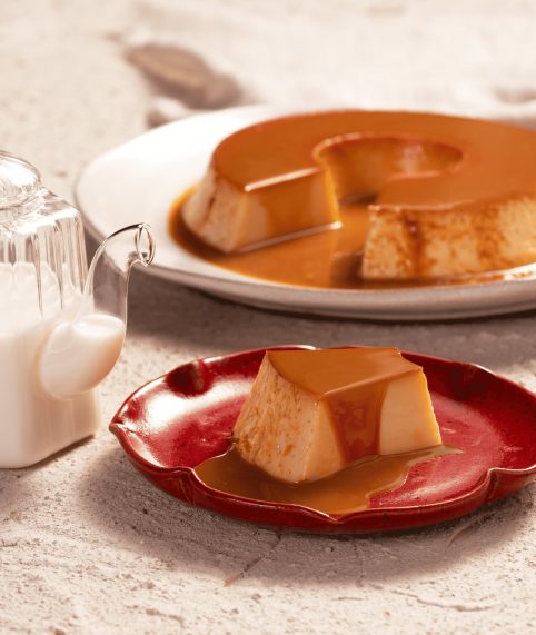 Pudim de Leite Condensado com Calda de Doce de Leite