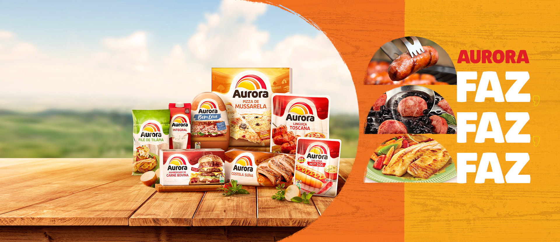 Aurora Alimentos  Aurora, a gente faz com gosto tudo que você gosta.